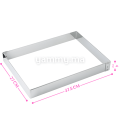 Cadre à Pâtisserie en Inox 27 x 37.5 x h 4 cm