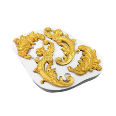 Moule Silicone 4 Feuilles Rétro