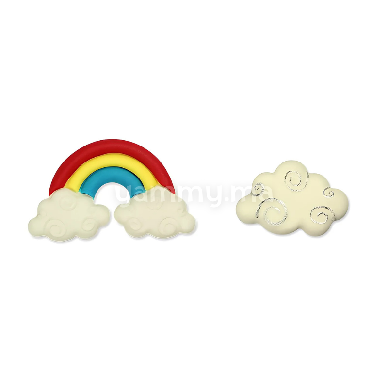 2 Emporte-pieces Arc-en-ciel et Nuage pour Pate a Sucre