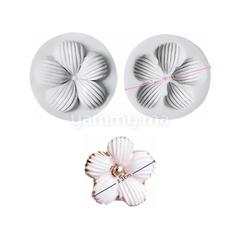 SET. 2 Moules Silicone Fleur de Prunier 3D