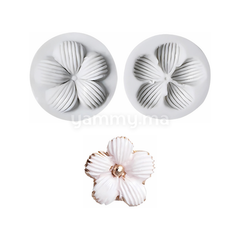 SET. 2 Moules Silicone Fleur de Prunier 3D