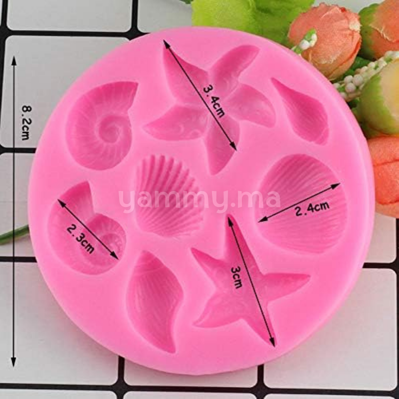 Moule Silicone Coquillages et Fruits de Mer