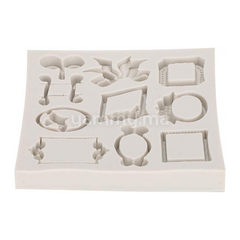 Moule Silicone 8 Mini Cadres  pate a sucre