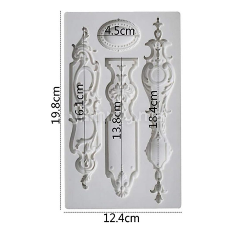 Moule Silicone 4 Cadres Vintage