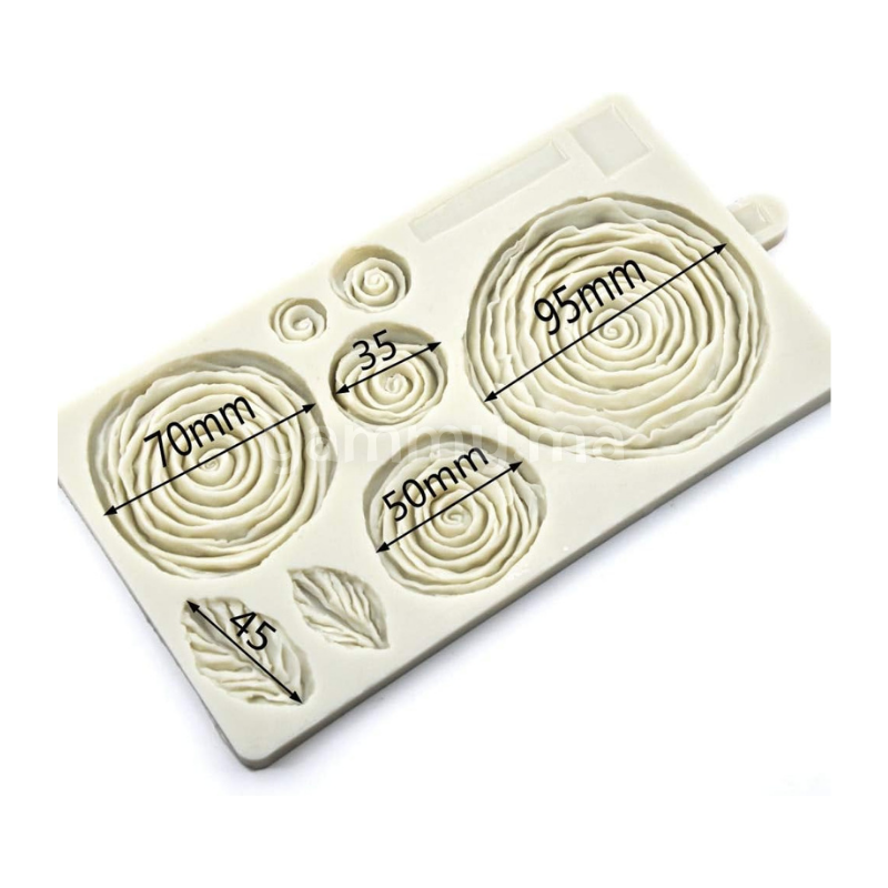 Moule Silicone 6 Roses pate a sucre