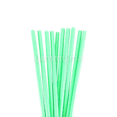 25 Pailles Papier pour Cake Pops Vert