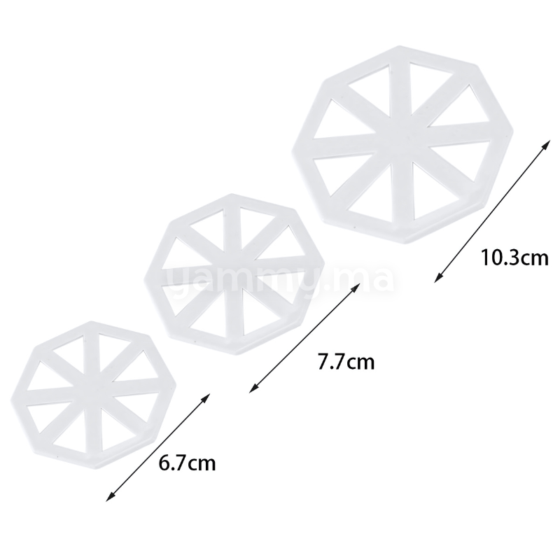 SET. 3 Emporte-pièces Fanions