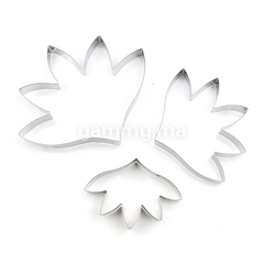 SET. 3 Emporte-pièces Pétales de Tubéreuse en Inox