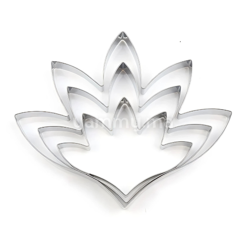 SET. 3 Emporte-pièces Pétales de Tubéreuse en Inox