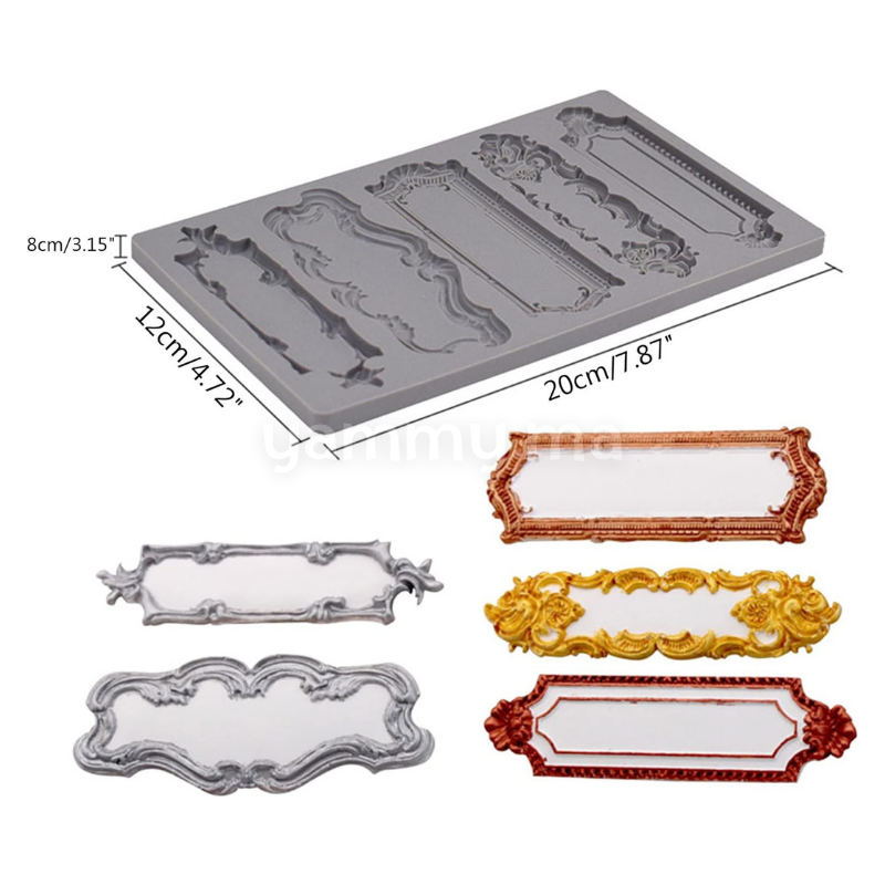 Moule Silicone 5 Cadres Vintage