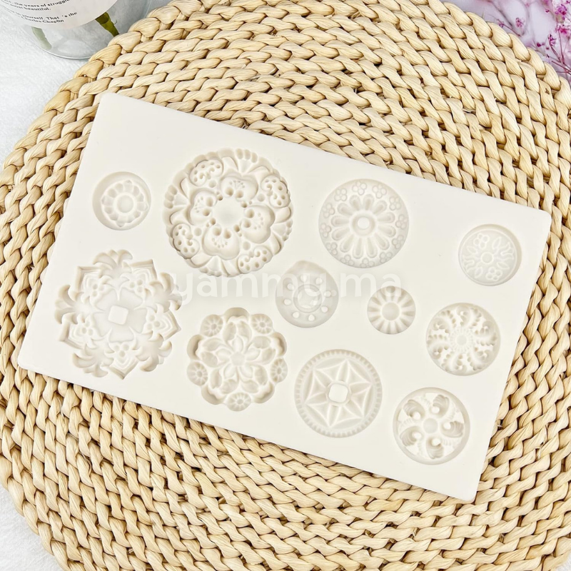Moule Silicone 11 Fleurs Vintage