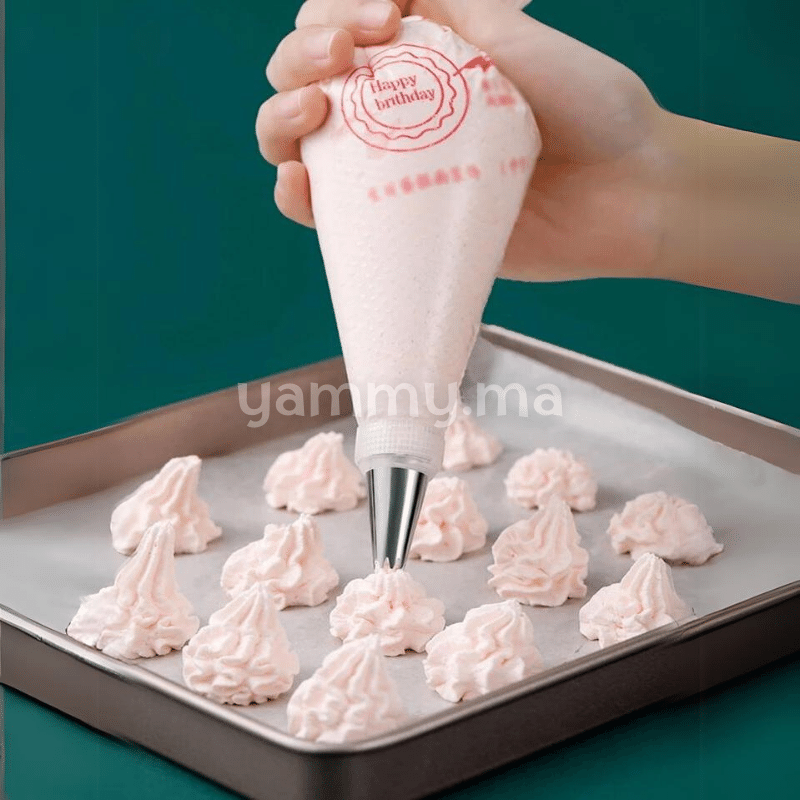 Poche à Douille Pâtissière Jetable 33 cm x 50 Pcs