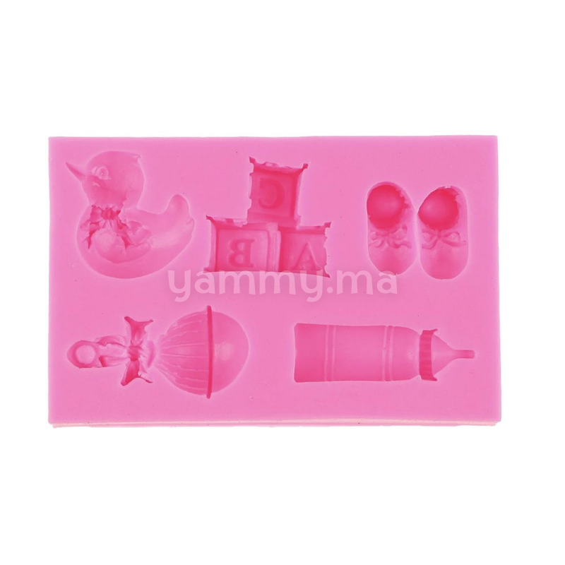 Moule Silicone Thème Bapteme