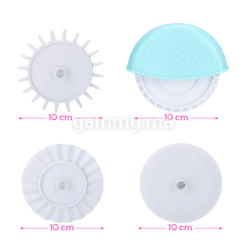 Ens. 4 Roues De Coupe-pâtisserie Coupe-pâte En Treillis