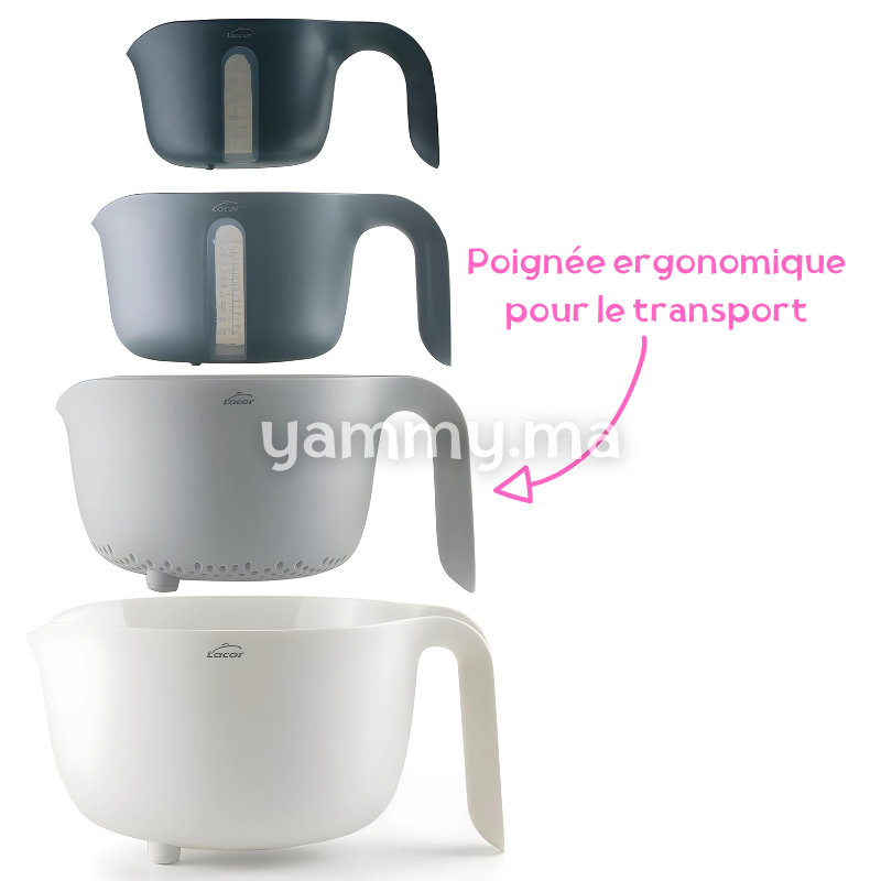 SET. 4 Récipients Bol, Passoire et Mesureur - Lacor 62633