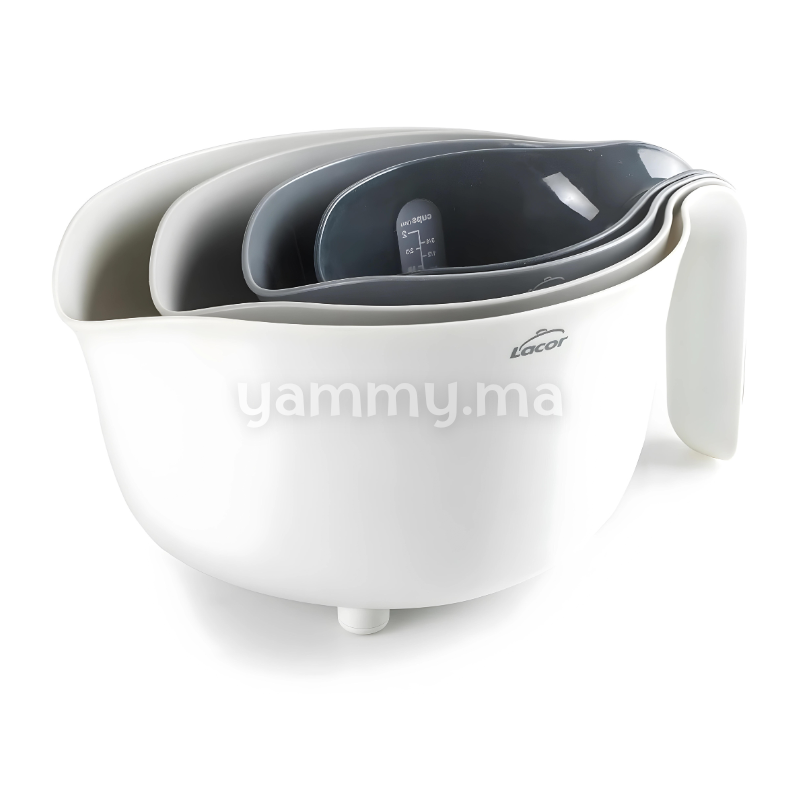 SET. 4 Récipients Bol, Passoire et Mesureur - Lacor 62633