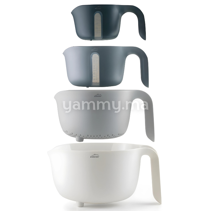 SET. 4 Récipients Bol, Passoire et Mesureur - Lacor 62633