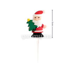 Sapin de Père Noël 5 cm pour Décor de Bûche de Noël (x5)