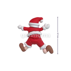 Père Noël Tombe 8.7 cm pour Décor de Bûche de Noël (x5)