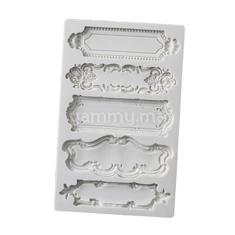 Moule Silicone 5 Cadres Vintage