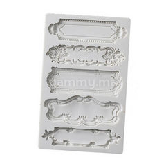 Moule Silicone 5 Cadres Vintage