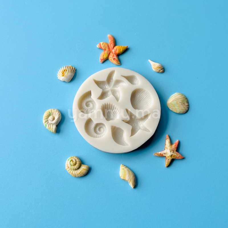 Moule Silicone Coquillages et Fruits de Mer