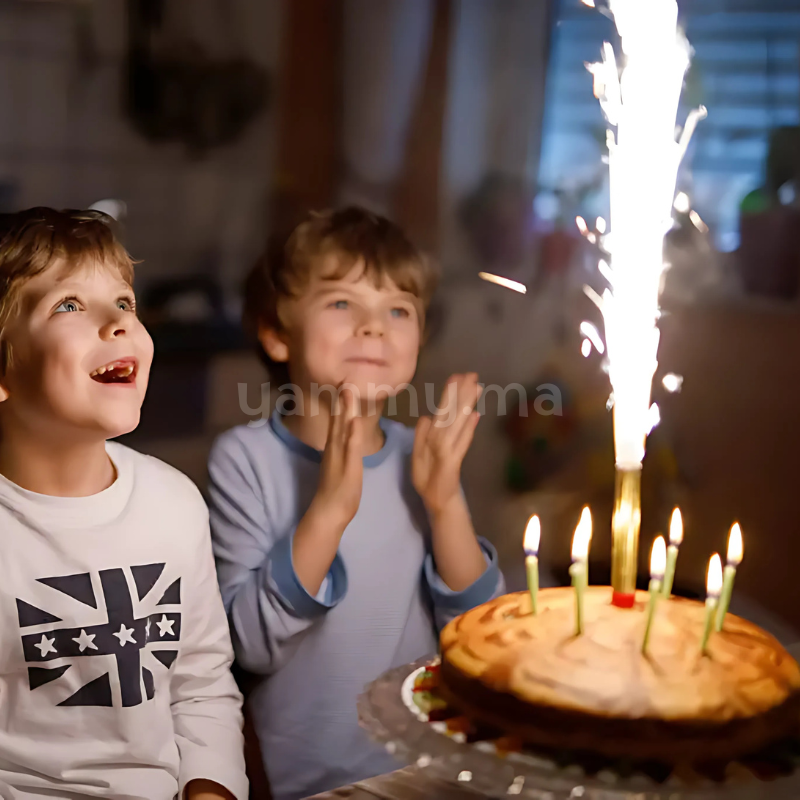 6 Bougies Fusée - Fontaines Lumineuses 18 cm