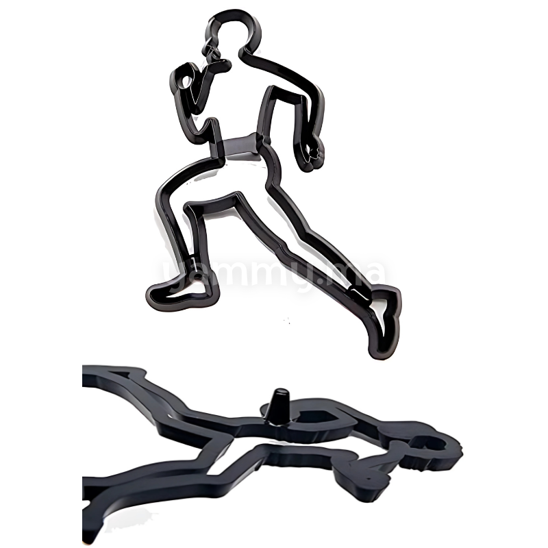 SET. 6 Emporte-pièces Silhouettes de Course Sport