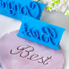 SET. 6 Emporte-pièces Texte "Happy, Birthday, Best, Wishes, et plus"