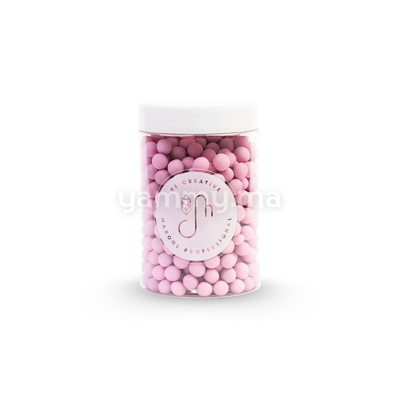 Mini Boules Croustillantes Rose Clair Mat Ø 7 mm 100 gr - Marone
