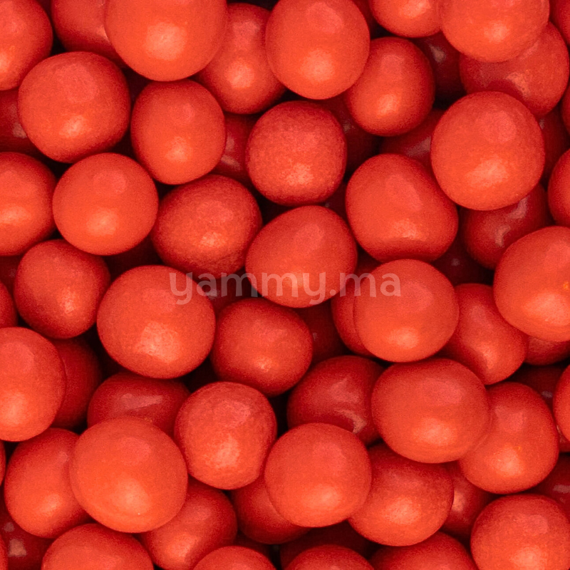 Mini Boules Croustillantes Rouge Brillant Ø 7 mm 100 gr - Marone