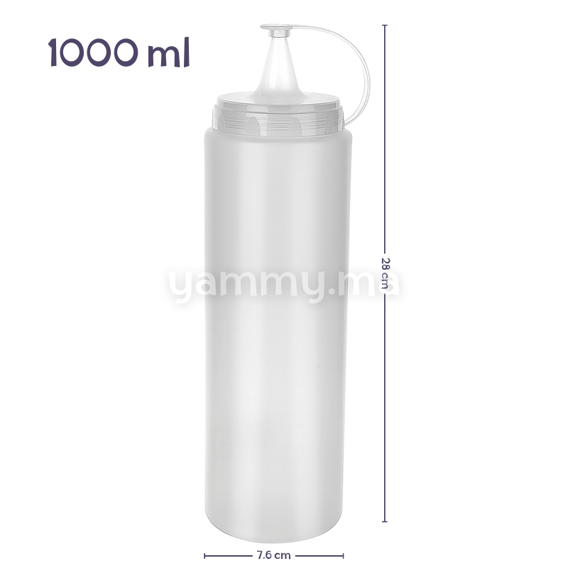 Flacon Verseur Souple Biberon à Sauce 1000 ml - Titiz