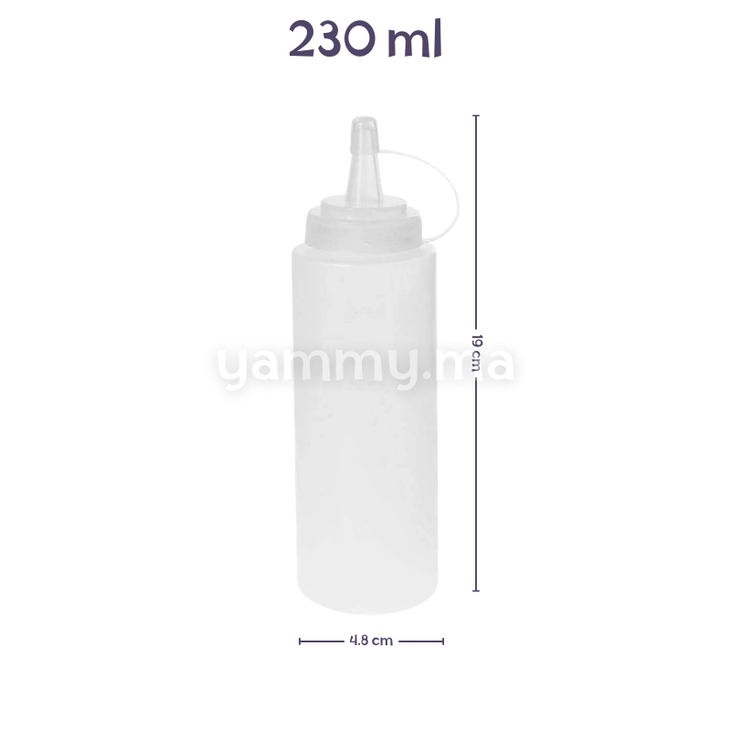 Flacon Verseur Souple Biberon à Sauce 230 ml