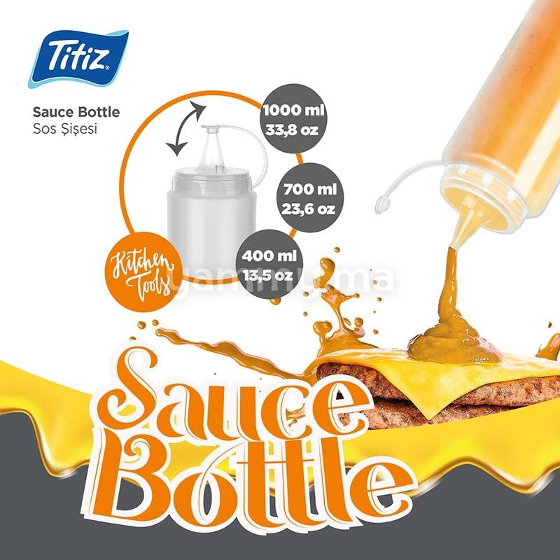 Flacon Verseur Souple Biberon à Sauce 700 ml - Titiz