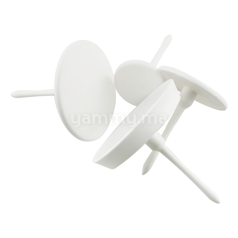 SET. 4 Clous en Plastique pour la Fabrication de Fleurs