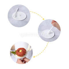 SET. 4 Clous en Plastique pour la Fabrication de Fleurs