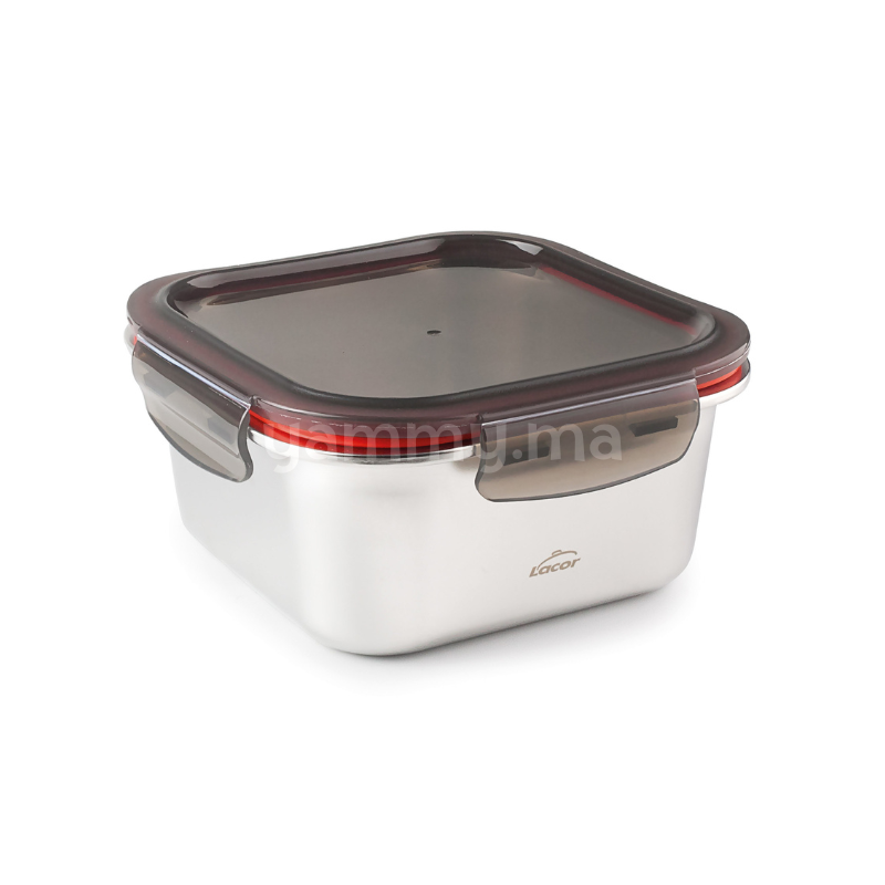 Conteneur Carré en Inox 18/10 "ECOINOX" 1500ml - Lacor