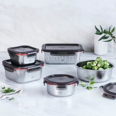 Conteneur Carré en Inox 18/10 "ECOINOX" 1500ml - Lacor