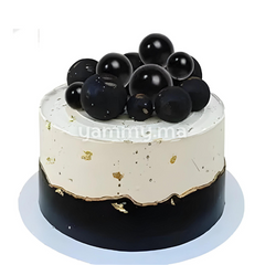 SET. 20 Décorations de Gâteau en Forme de Boules Noir