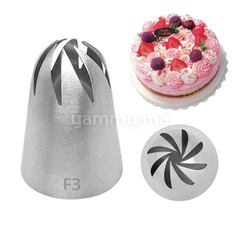 Douille Pâtisserie Inox Fleur 8 dents Ø 26 mm N° F3