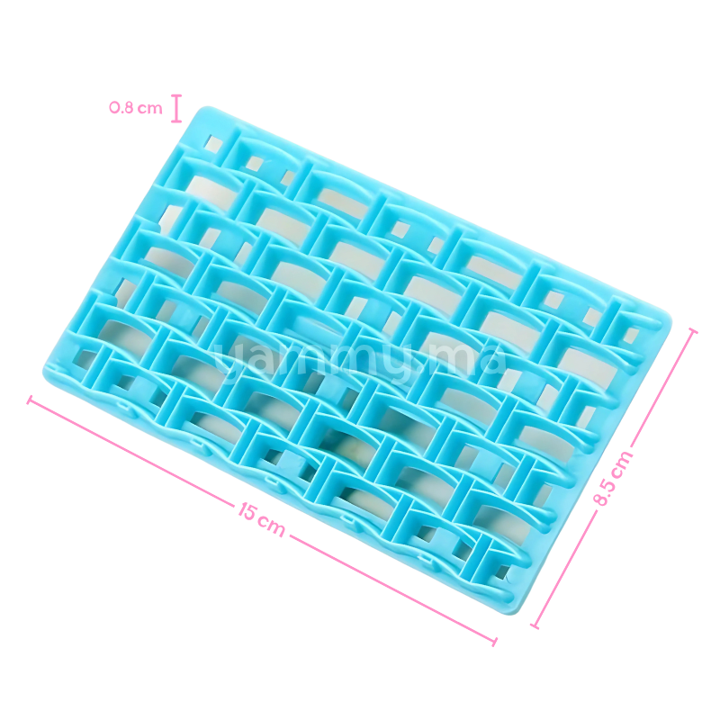 Embosseur Pâte à Sucre Pour Effet Matelassé Lingot