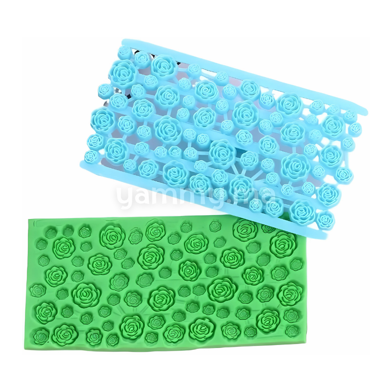 Embosseur Pâte à Sucre Pour Effet Matelassé Roses