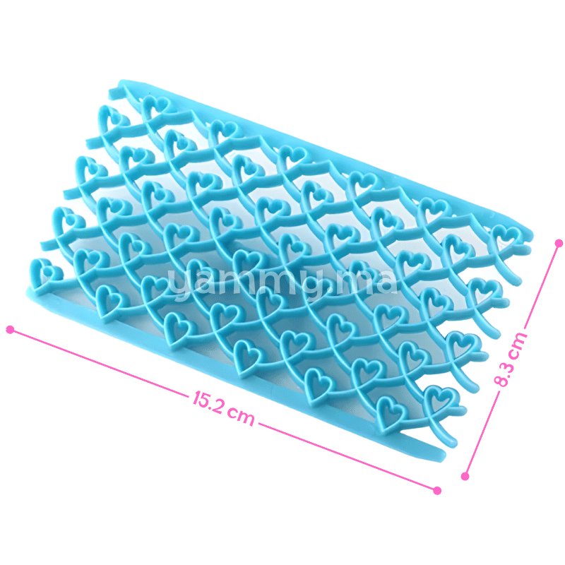 Embosseur Pâte à Sucre Pour Effet Matelassé Coeurs