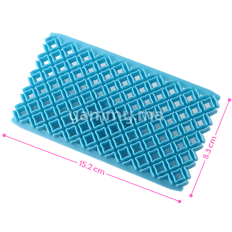 Embosseur Pâte à Sucre Pour Effet Matelassé Losanges
