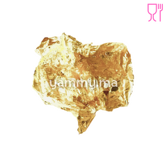 Flocon de Feuille d'Or Alimentaire 22 Carats 8x8 cm