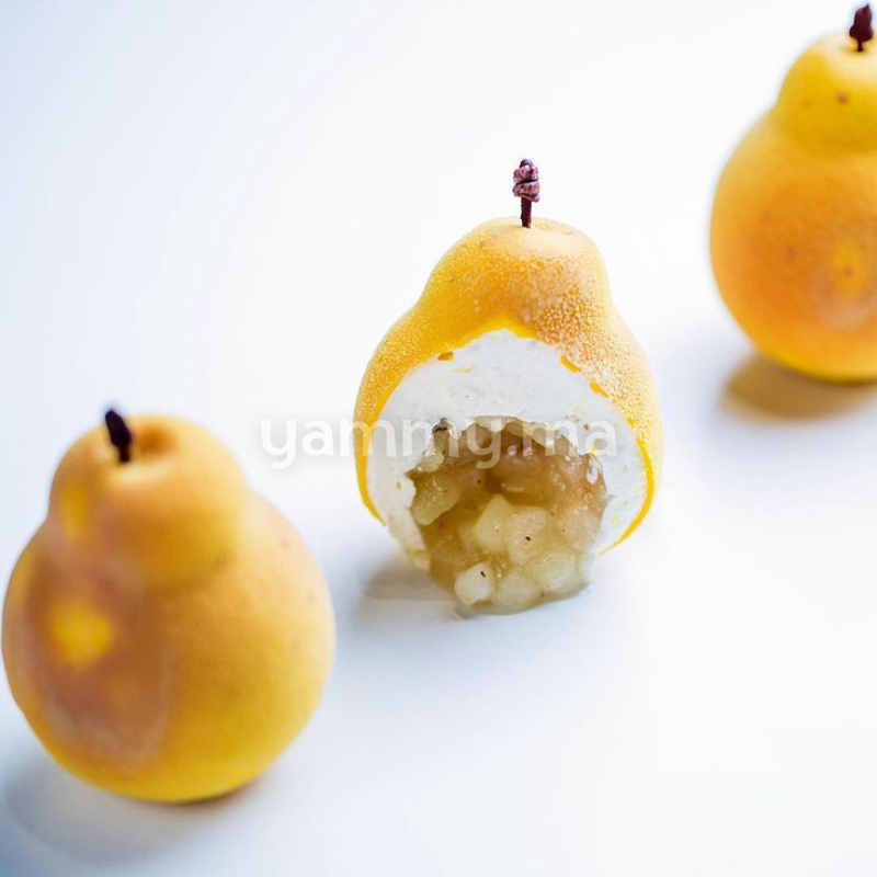 Fourrage aux fruits Deluxe Poire 70% 500 gr (Repack) - Bakbel