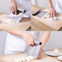 Grattoir Coupe-Pâte en Inox M 15 cm