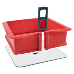 Moule Amovible Carrè avec Base en Verre 25x25 cm - Ibili