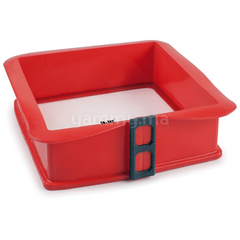 Moule Amovible Carrè avec Base en Verre 25x25 cm - Ibili