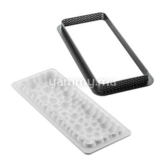 Kit Moule Silicone 1 Tarte Rectangle 265mm Bubble - Silikomart